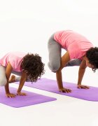 Soul Mates Set Yoga mama-copil saltele asortate si carduri incluse Cloud mov