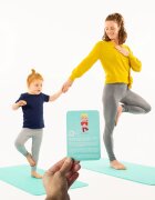 Soul Mates Set yoga mama-copil saltele asortate si carduri incluse Earth turcoaz