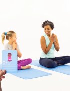 Soul Mates Set Yoga mama si copil saltele asortate si carduri incluse Wave albastru
