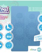 Soul Mates Set Yoga mama si copil saltele asortate si carduri incluse Wave albastru