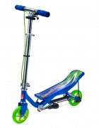 Space Scooter Trotineta X360 Series Junior Albastru ghidon reglabil pliabila suspensii greutate suportata 60 kg varsta 4 ani+