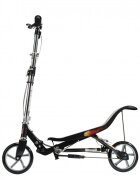 Space Scooter Trotineta X580 Series Negru ghidon reglabil pliabil frana de mana suspensii greutate suportata 90 kg varsta 8 ani+