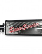 Space Scooter Trotineta X580 Series Negru ghidon reglabil pliabil frana de mana suspensii greutate suportata 90 kg varsta 8 ani+