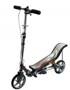 Space Scooter Trotineta X580 Series Negru ghidon reglabil pliabil frana de mana suspensii greutate suportata 90 kg varsta 8 ani+