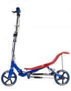 Space Scooter Trotineta X580 Series Rosu-Albastru ghidon reglabil pliabil frana de mana suspensii greutate suportata 90 kg varsta 8 ani+