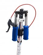 Space Scooter Trotineta X580 Series Rosu-Albastru ghidon reglabil pliabil frana de mana suspensii greutate suportata 90 kg varsta 8 ani+