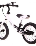 SporTrike Bicicleta fara pedale cu frana cadru variabil si roti gonflabile Boomerang alb