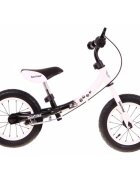 SporTrike Bicicleta fara pedale cu frana cadru variabil si roti gonflabile Boomerang alb