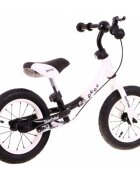SporTrike Bicicleta fara pedale cu frana cadru variabil si roti gonflabile Boomerang alb