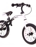 SporTrike Bicicleta fara pedale cu frana cadru variabil si roti gonflabile Boomerang alb