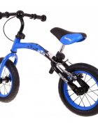 SporTrike Bicicleta fara pedale cu frana cadru variabil si roti gonflabile Boomerang albastru