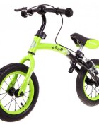 SporTrike Bicicleta fara pedale cu frana cadru variabil si roti gonflabile Boomerang verde