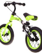 SporTrike Bicicleta fara pedale cu frana cadru variabil si roti gonflabile Boomerang verde