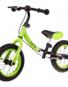 SporTrike Bicicleta fara pedale cu frana cadru variabil si roti gonflabile Boomerang verde