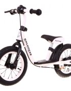 SporTrike Bicicleta fara pedale cu frana suport picioare si roti gonflabile Balancer alb