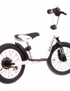 SporTrike Bicicleta fara pedale cu frana suport picioare si roti gonflabile Balancer alb