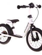 SporTrike Bicicleta fara pedale cu frana suport picioare si roti gonflabile Balancer alb