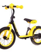 SporTrike Bicicleta fara pedale cu frana suport picioare si roti gonflabile Balancer galben
