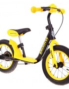 SporTrike Bicicleta fara pedale cu frana suport picioare si roti gonflabile Balancer galben