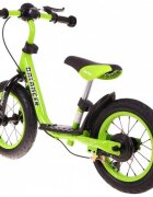 SporTrike Bicicleta fara pedale cu frana suport picioare si roti gonflabile Balancer verde