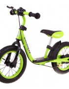 SporTrike Bicicleta fara pedale cu frana suport picioare si roti gonflabile Balancer verde