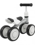 SporTrike Ride-On pentru copii fara pedale cu 4 roti din plastic alb de la 1 an inaltime pana la sezut 24 cm greutate maxima admisa 25 kg