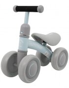 SporTrike Ride-On pentru copii fara pedale cu 4 roti din plastic albastru de la 1 an inaltime pana la sezut 24 cm greutate maxima admisa 25 kg