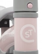 SporTrike Ride-On pentru copii fara pedale cu 4 roti din plastic roz de la 1 an inaltime pana la sezut 24 cm greutate maxima admisa 25 kg