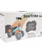 SporTrike Ride-On pentru copii fara pedale cu 4 roti din plastic verde de la 1 an inaltime pana la sezut 24 cm greutate maxima admisa 25 kg