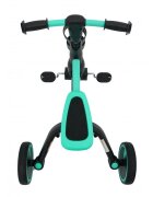 SporTrike Tricicleta pentru copii Albastru 3 in 1 cu pedale roti din cauciuc scaun reglabil in 2 trepte suport pahar maner reglabil pe inaltime si detasabil