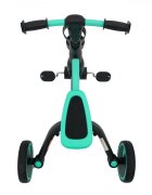 SporTrike Tricicleta pentru copii Happy Albastru 3 in 1 control al directiei roti din cauciuc si sistem roata libera