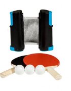 SportX Set tenis de masa cu palete mingi si fileu extensibil