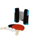 SportX Set tenis de masa cu palete mingi si fileu extensibil