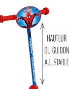 Stamp Trotineta Spiderman ghidon reglabil cadru din otel platforma antiderapanta manere ergonomice greutate suportata 20 kg