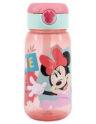 Stor Sticla din plastic cu pai si capac automat 510 ml Minnie Mouse 3 ani+