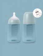 Suavinex Biberon din silicon 240ml Colour Essence SX Pro debit mediu albastru