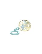 Suavinex Set biberon 270 ml cu suzeta 0-6m si lantisor albastru-gold premium