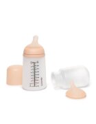 Suavinex Set biberon anticolici si tetina cu debit mediu plus saculet silicon Zero Zero 270 ml