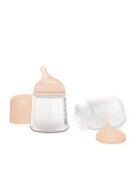 Suavinex Set biberon anticolici si tetina cu debit variabil plus saculet silicon Zero Zero 180 ml