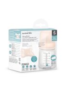 Suavinex Set biberon anticolici variabil si suzeta Zero Zero 180 ml
