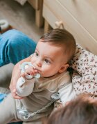 Suavinex Set cadou nou nascut cu 4 articole iepuras gri Hygge