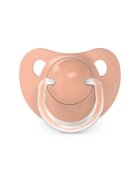 Suavinex Suzeta anatomica din silicon 2 buc pentru 6-18 luni Dreams piersica