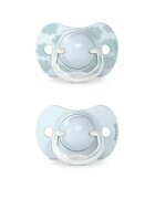Suavinex Suzeta fiziologica SX Pro din silicon 2 buc 0-6 luni albastru Dreams