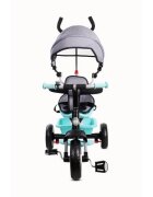 Sun Baby Tricicleta pentru copii 017 Fresh Turquoise Grey cu sezut reversibil 360 control al directiei roti din spuma eva suport pentru picioare pliabil