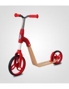 Sun Baby Trotineta pentru copii 006 EVO 360 Red transformabila in bicicleta de echilibru fara pedale vasrta 3-5 ani greutatea maxima 20 kg roti mari cauciucate frana de picior pe roata din spate