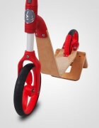 Sun Baby Trotineta pentru copii 006 EVO 360 Red transformabila in bicicleta de echilibru fara pedale vasrta 3-5 ani greutatea maxima 20 kg roti mari cauciucate frana de picior pe roata din spate