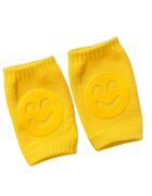 SuperBaby Genunchiere cu silicon pentru bebe Smile 0-12 luni Galben
