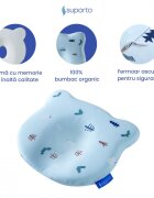 Suporto Fata de perna din bumbac pentru bebelusi Albastru
