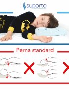 Suporto Fata de perna din bumbac pentru copii 2 ani+ Albastru