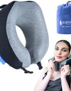 Suporto Perna de calatorie neagra Travel Companion din spuma cu memorie